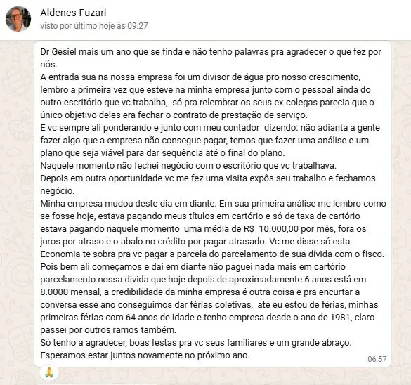 Depoimento Aldenes Fuzari