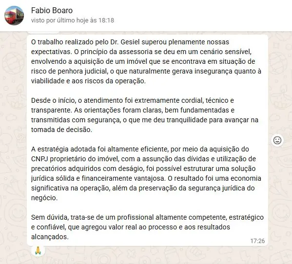 Depoimento Fábio Boaro