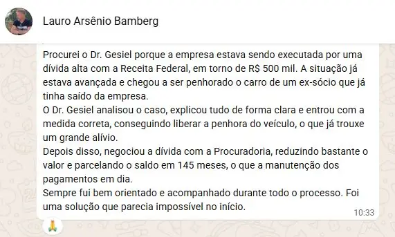 Depoimento Lauro Bamberg